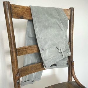 Stone grey mid-rise skinny denim.